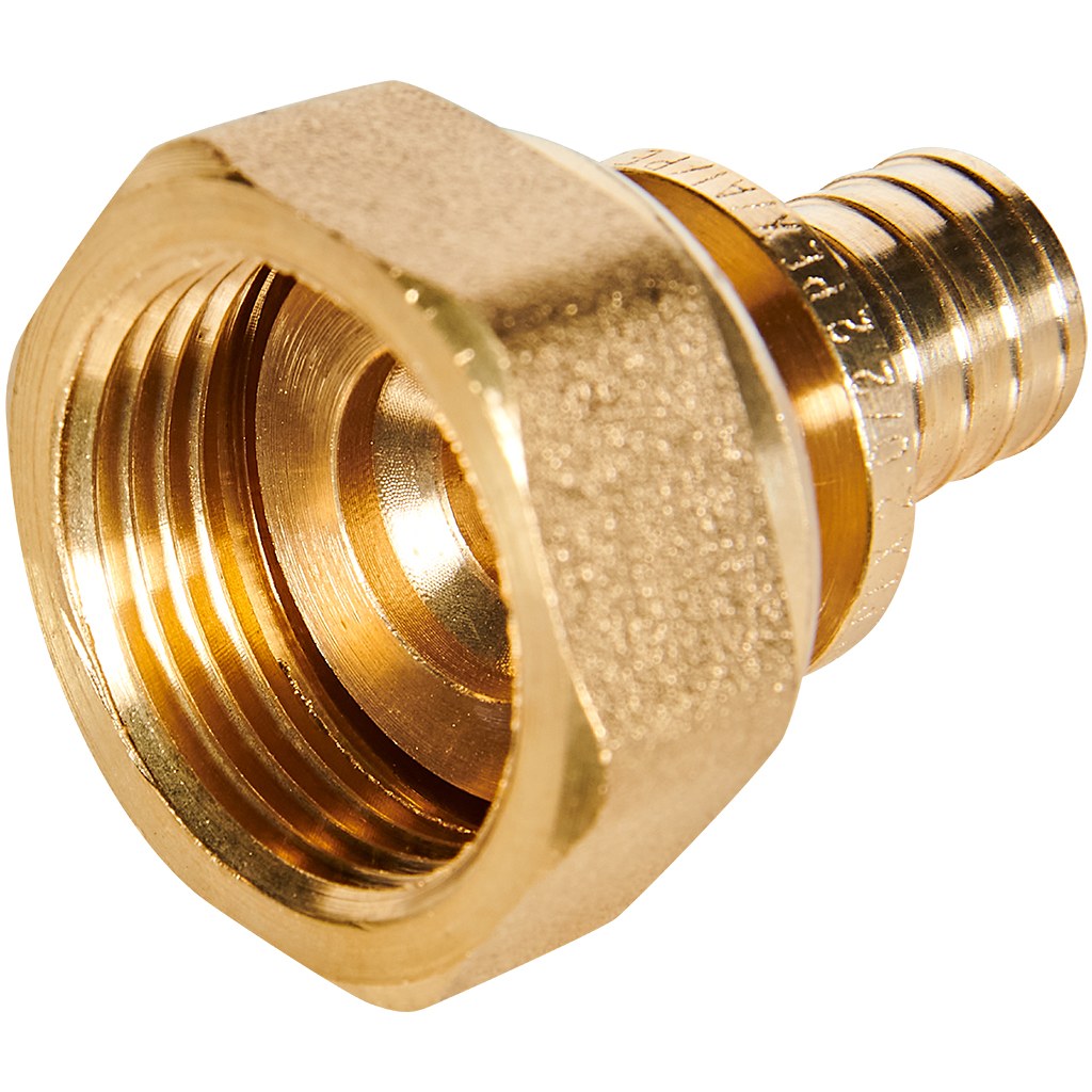 Переходник с накидной гайкой ROMMER 16xG 3/4 для труб из сшитого полиэтилена аксиальный