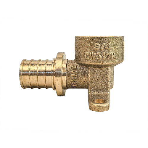 Водорозетка аксиальная, латунь, внутренняя резьба,25х3/4, желтый, RTP