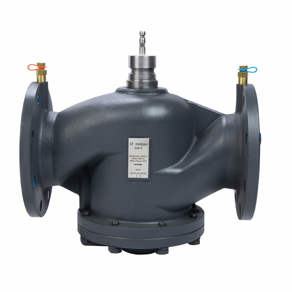 Комбинированный балансировочный клапан Ридан AQF-R DN150, с ниппелями, фланцевый, 003Z1906R