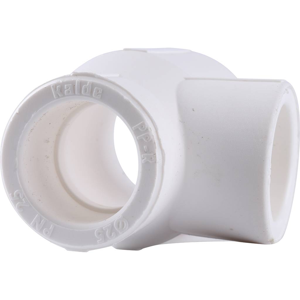 Тройник переходной Kalde 32х25х25 для полипропиленовых труб под сварку (цвет белый), 3212-tio-322525