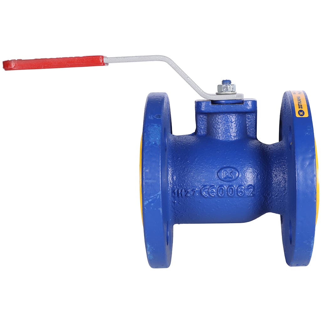 Кран шаровой ZETKAMA 565A Ду32 Ру16 фланцевый, 565A032C09