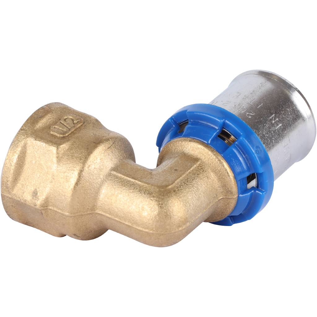 Угольник-переходник APE с внутренней резьбой 1/2 х20 для металлопластиковых труб прессовой, ARL3103200