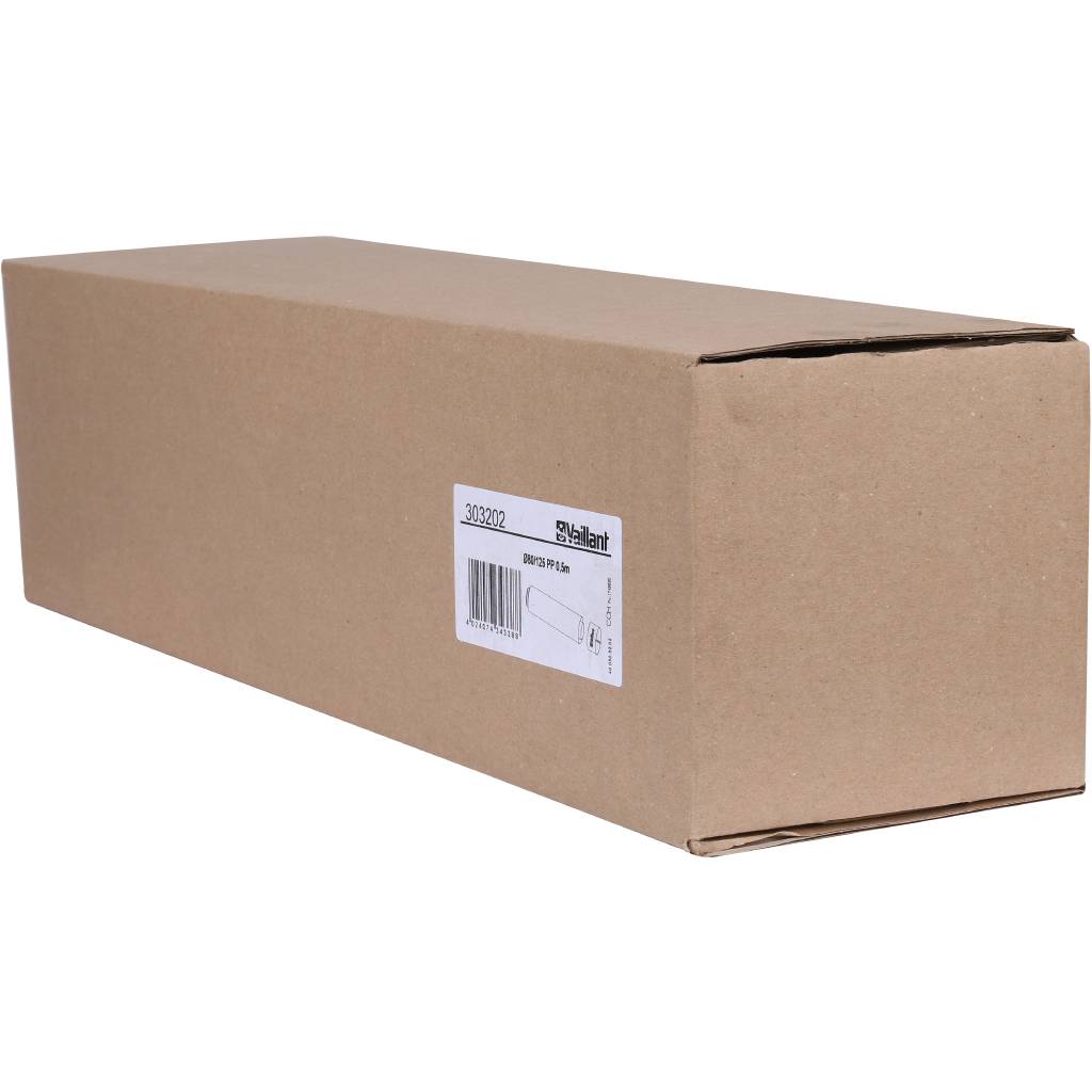 Удлинительная труба Vaillant 80/125 мм, 0.5 м РР, 303202