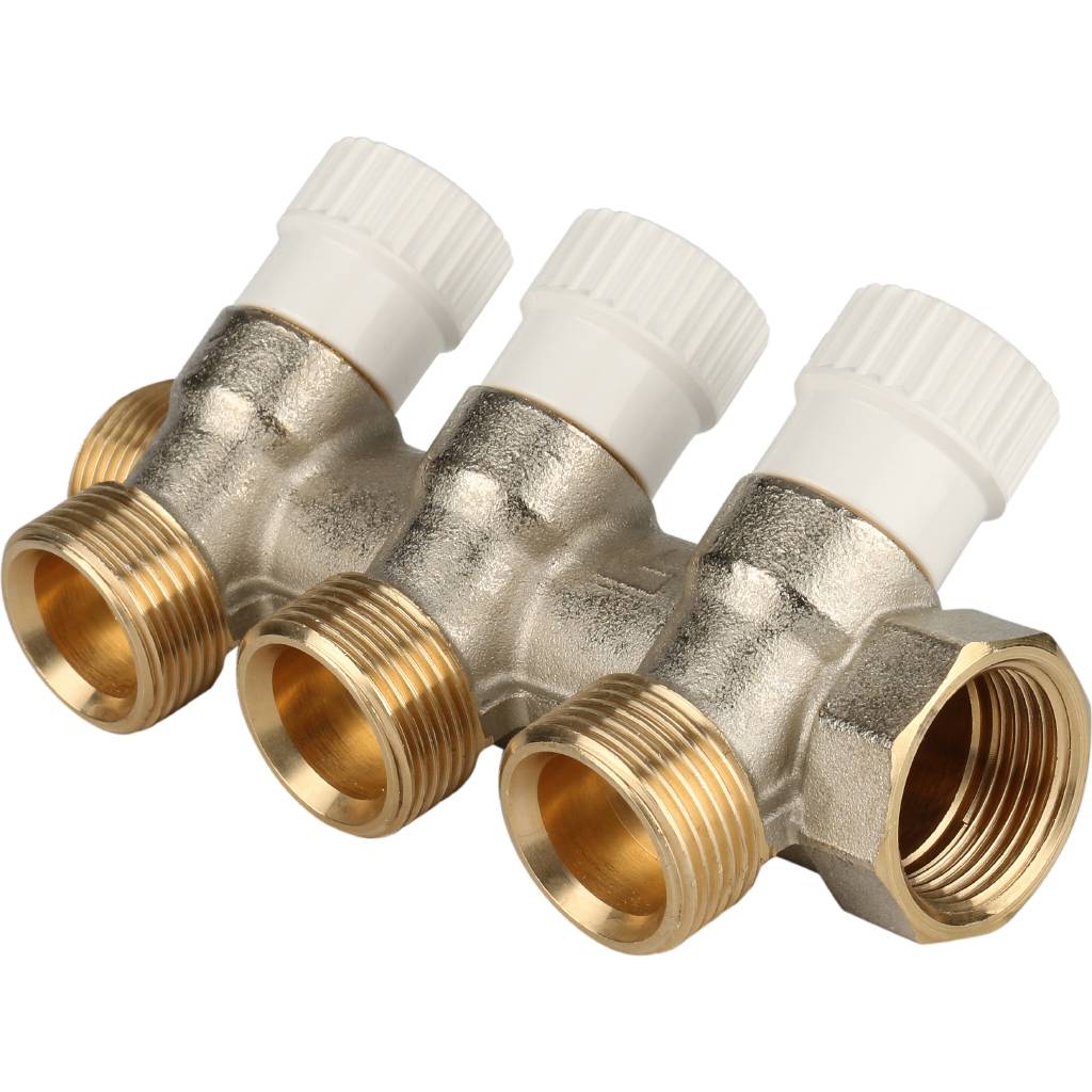 Коллектор распределительный STOUT 3/4, 3 отвода 3/4 ЕК