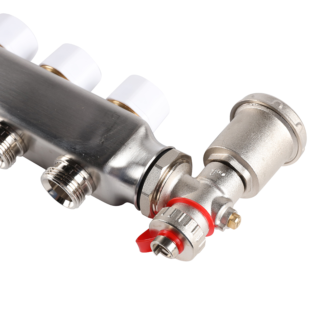 Коллектор из нержавеющей стали в сборе с расходомерами ROMMER 7 выходов, RMS-1210-000007