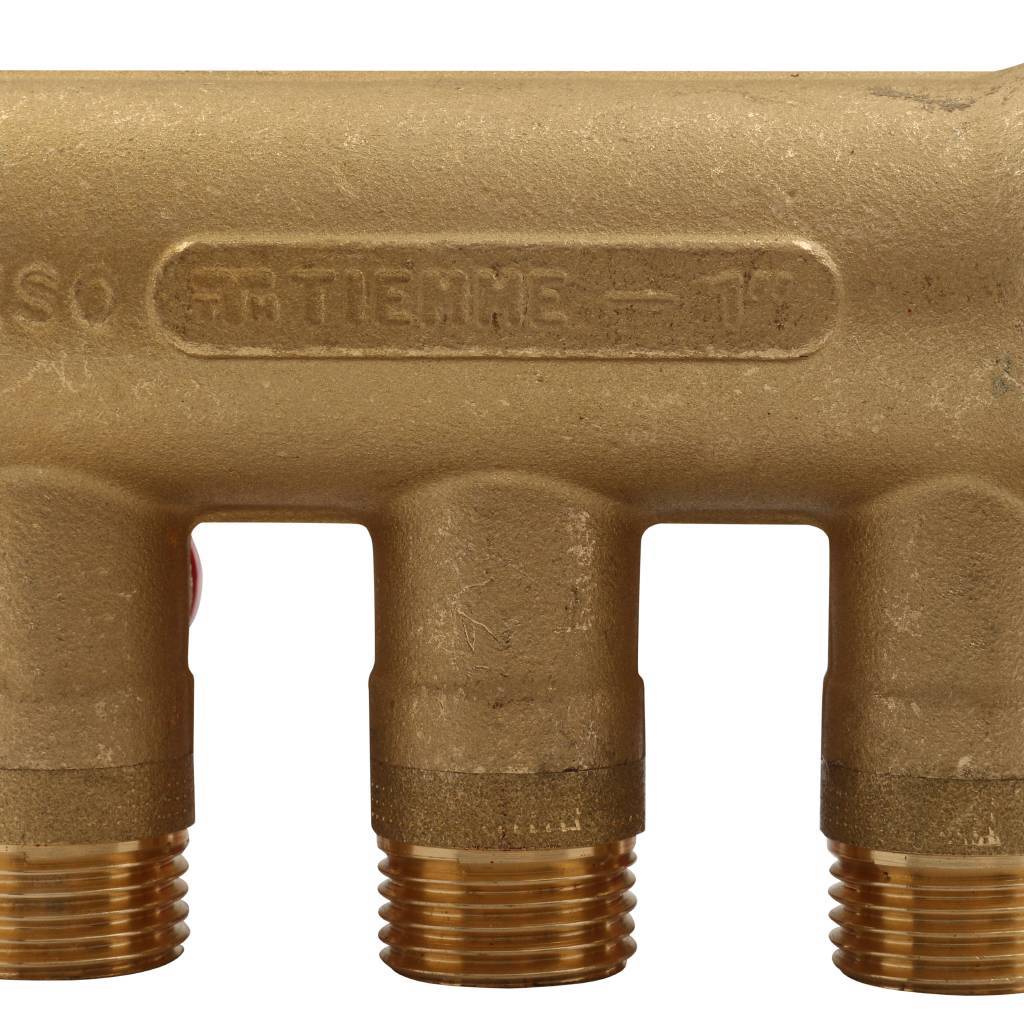 Коллектор распределительный с шаровыми кранами на 3 выхода TIEMME 1х1/2