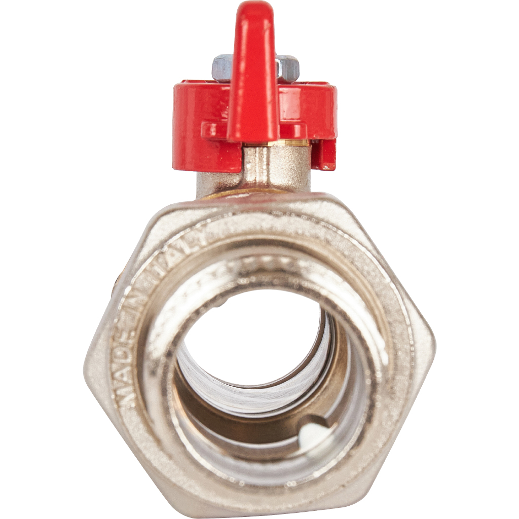 Кран шаровой полнопроходной с американкой STOUT ВР/НР, ручка бабочка 1 (EPDM), SVB-1007-000025