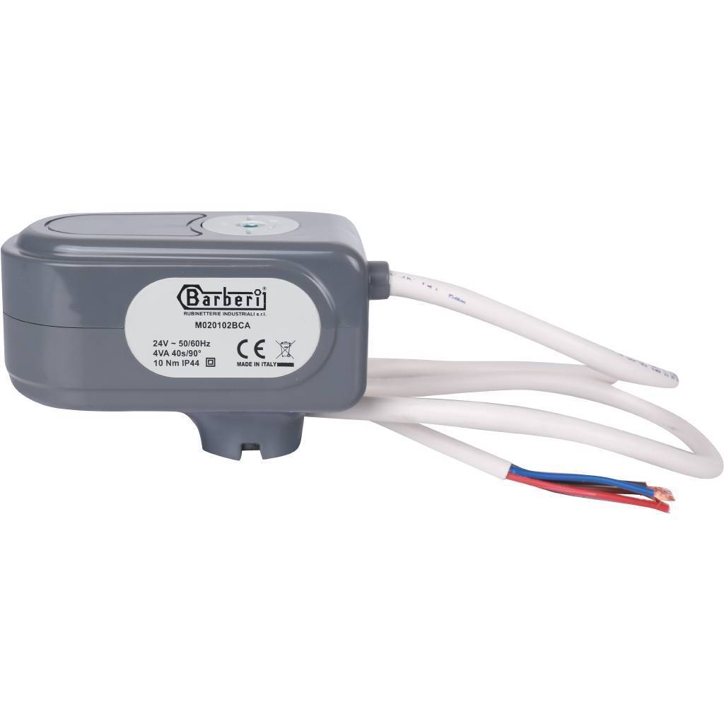 Сервопривод для шаровых зональных клапанов STOUT ход 90°, кабель 1 м, 40 сек., 24 B, 4 полюса, SVM-0071-024004