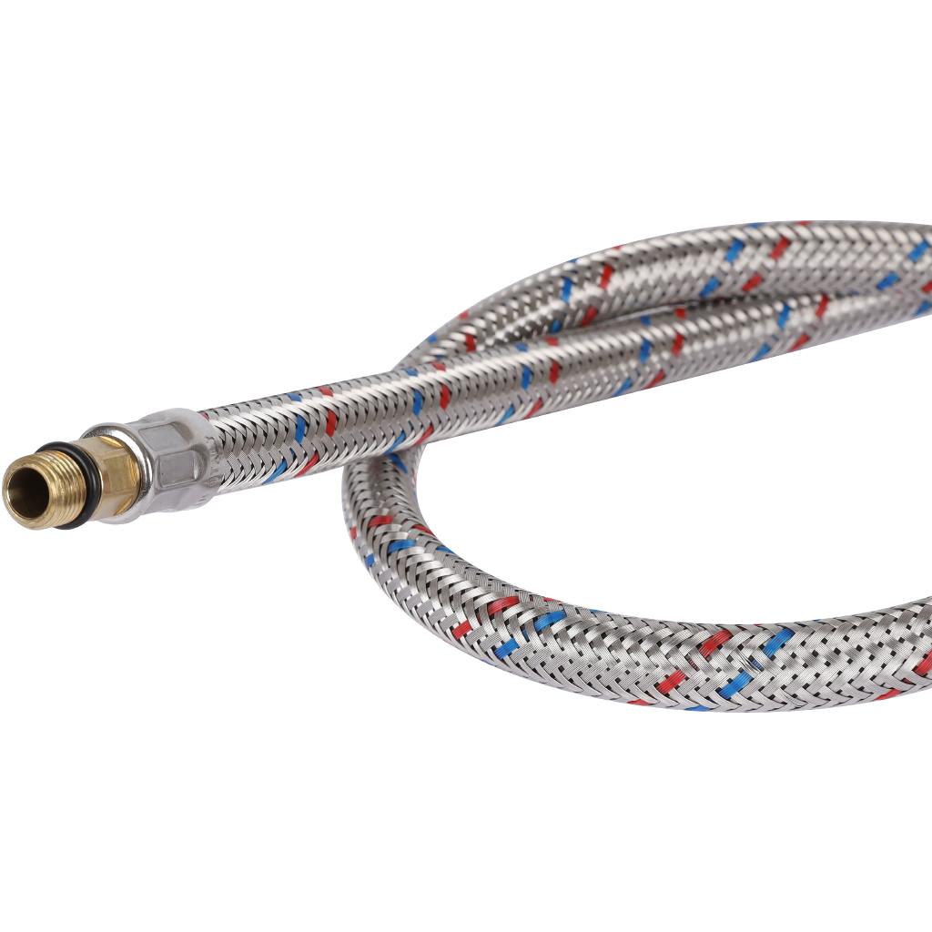 Гибкая подводка для воды STOUT M 10 (18мм) х ВР 1/2, длина 800 мм, SHF-0028-181015