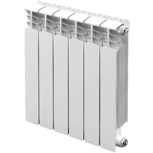 Радиатор биметаллический STOUT Space 500 11 секций нижнее правое подключение RAL9016, SRB-0320-050011