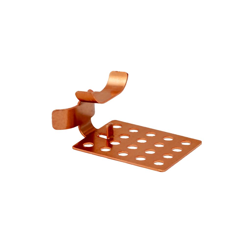 Зажим кровельный Ридан Roof clip RX-Cp для саморегулирующегося кабеля, медь, 19808215