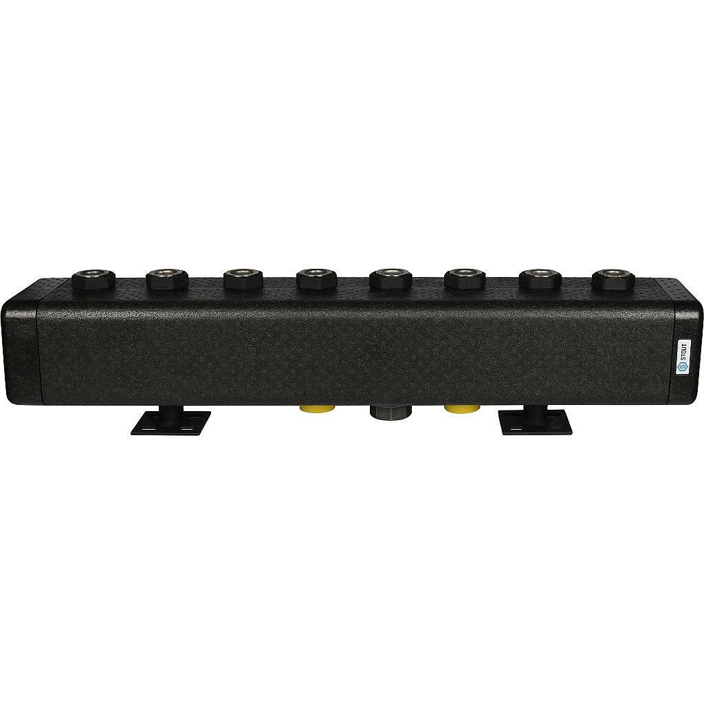 Стальной распределительный коллектор STOUT SDG-0016 4 отопительных контура, в теплоизоляции DN 32