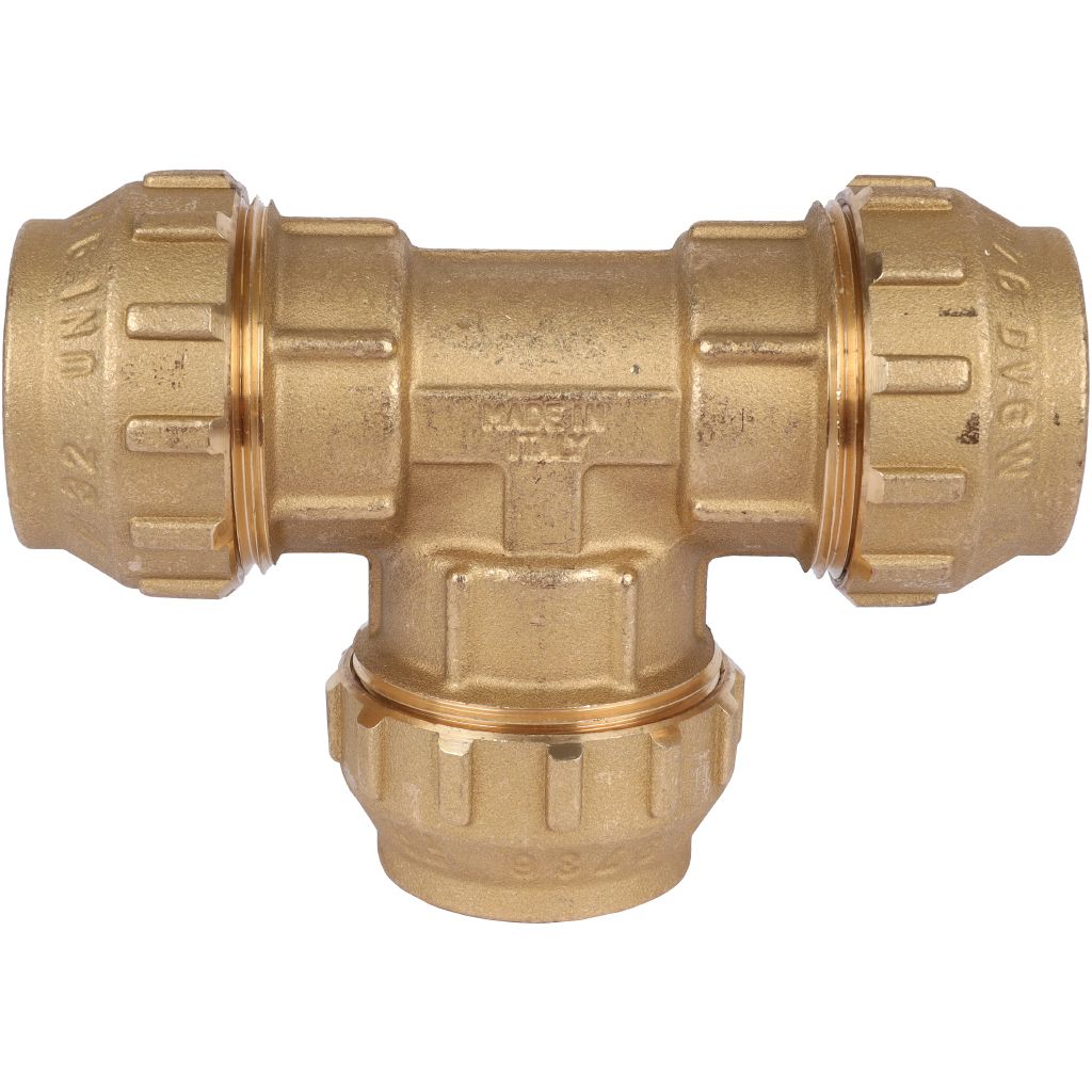 Тройник TIEMME 32х32х32 для труб ПНД винтовой