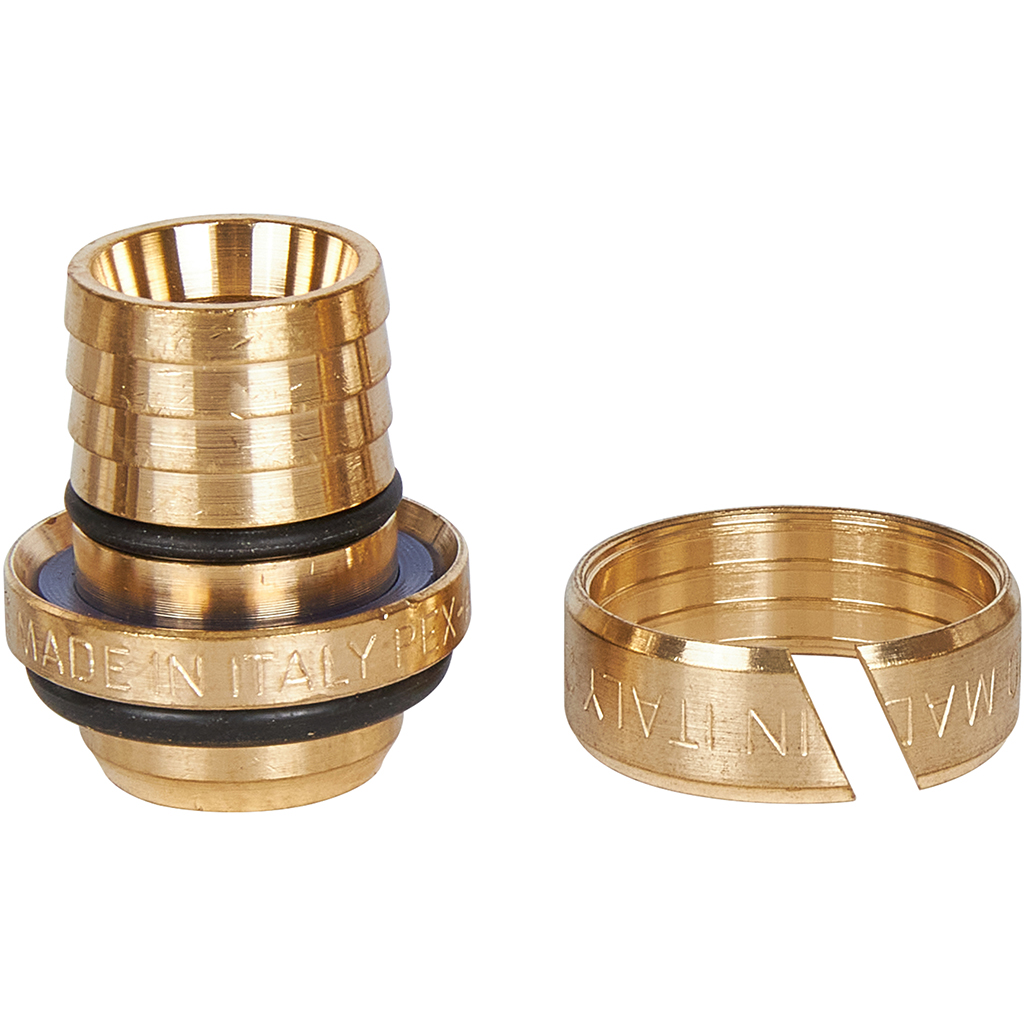 Тройник-переходник STOUT с наружной резьбой 3/4 х20 для металлопластиковых труб винтовой, SFS-0011-003420