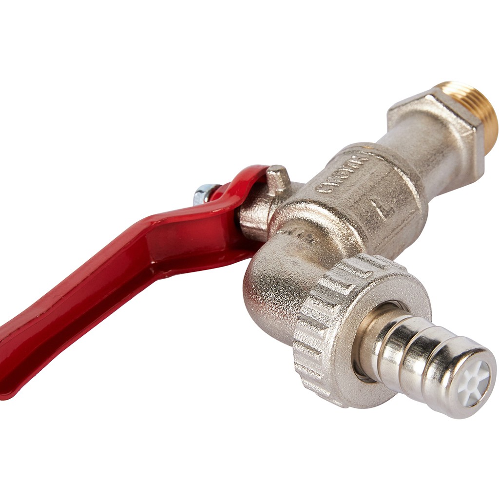 Шаровой сливной кран Itap 132 1/2 с латунным штуцером, 56524