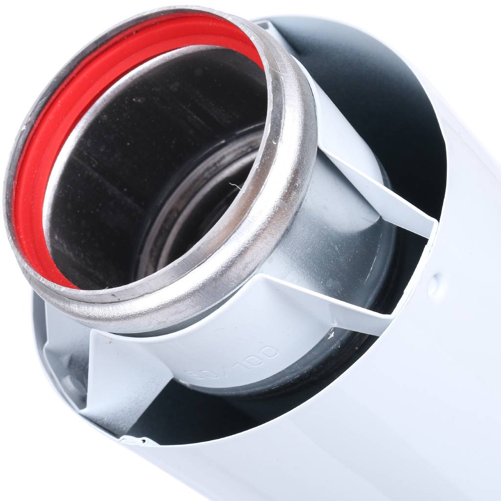 Труба Vaillant 1,0 м DN 60/100 белая, 303802