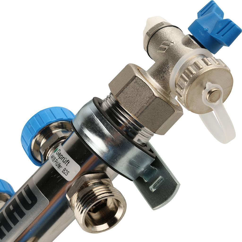 Распределительный коллектор РЕХАУ RAUTHERM S HKV-D на 5 контуров (нерж .сталь), 12080511002