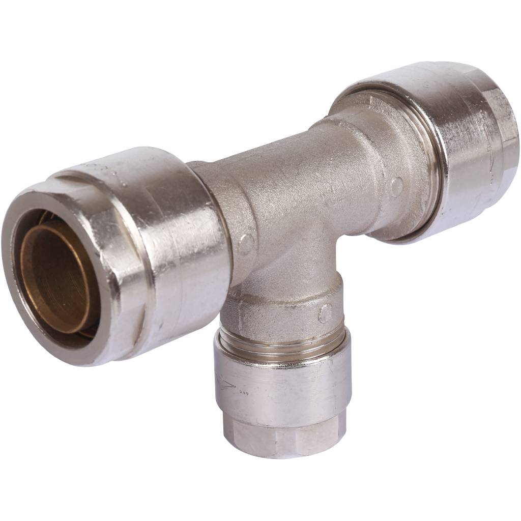 Тройник переходной Prandelli Multyrama (32.3х26.3х32.3) для металлопластиковых труб винтовой, 103.31.76.7