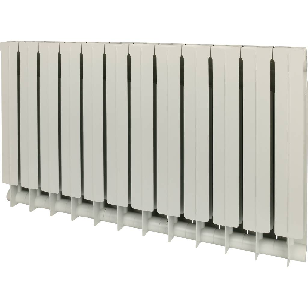 Радиатор биметаллический Global STYLE PLUS 500 12 секций боковое подключение (белый RAL 9010), STP05001012