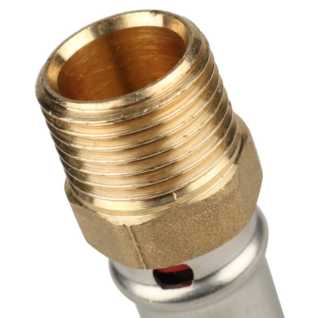 Переходник STOUT с наружной резьбой 1/2 х16 для металлопластиковых труб прессовой, SFP-0001-001216