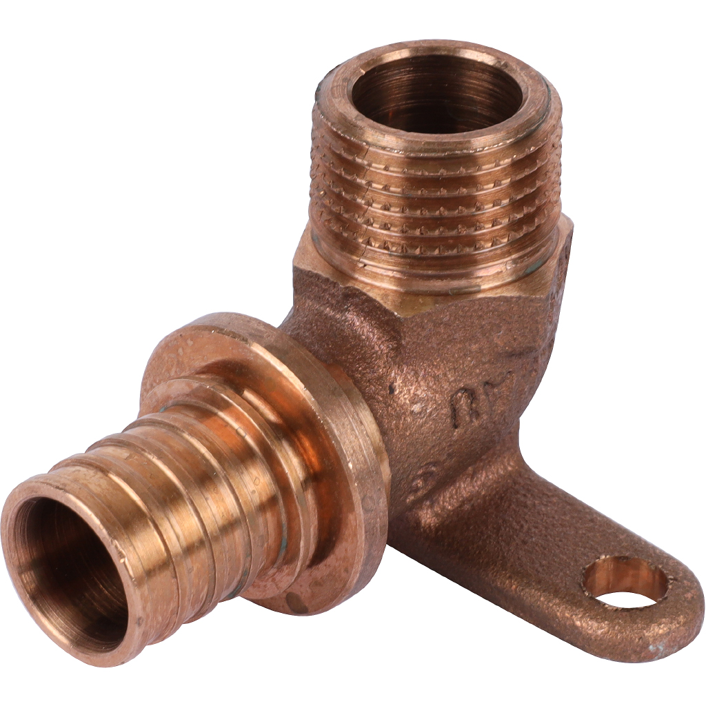 Угольник настенный РЕХАУ с наружной резьбой 20-R 1/2 RX+ для труб из сшитого полиэтилена аксиальный