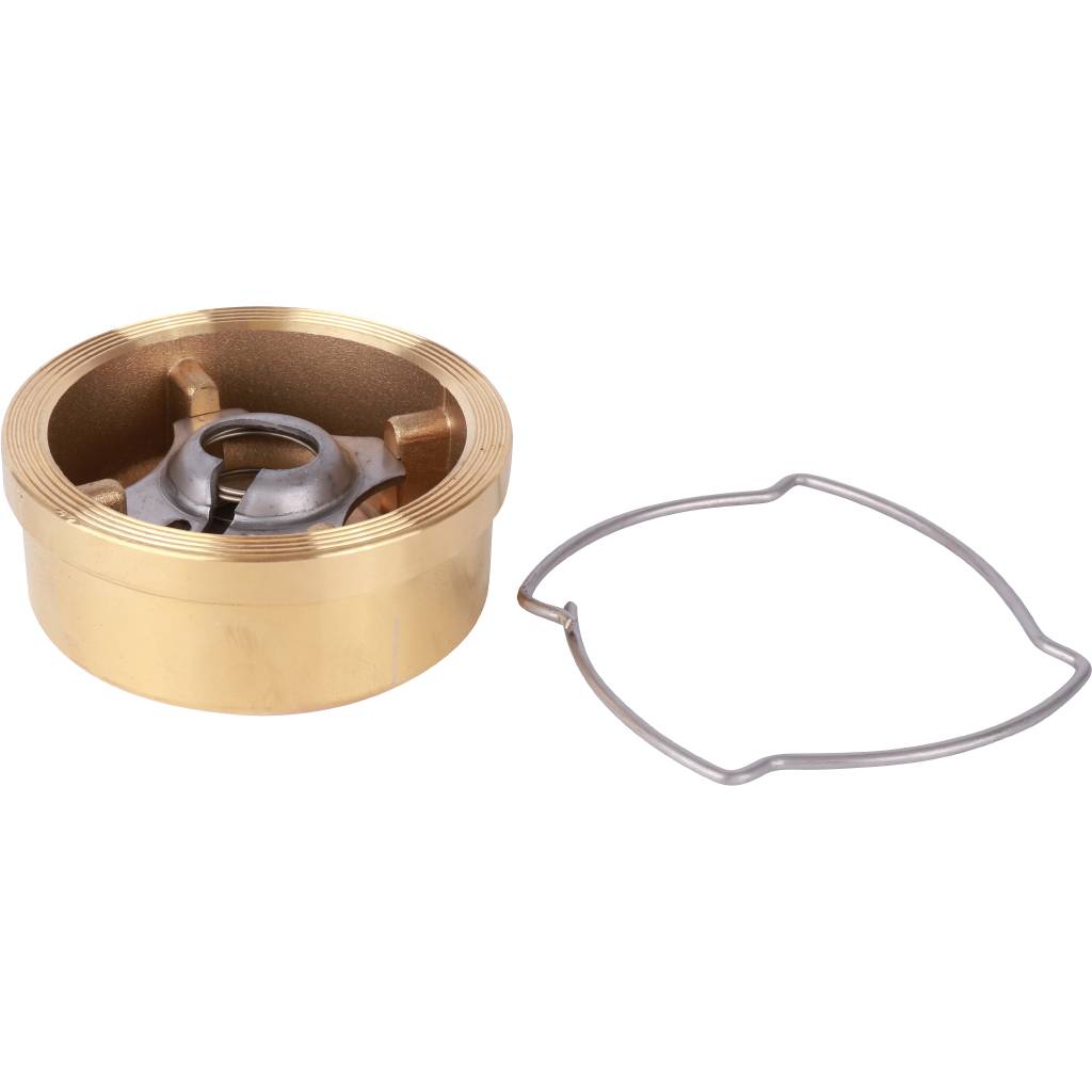 Клапан обратный осевой Tecofi Ду40 Ру16 межфланцевый из латуни, CA7441-0040