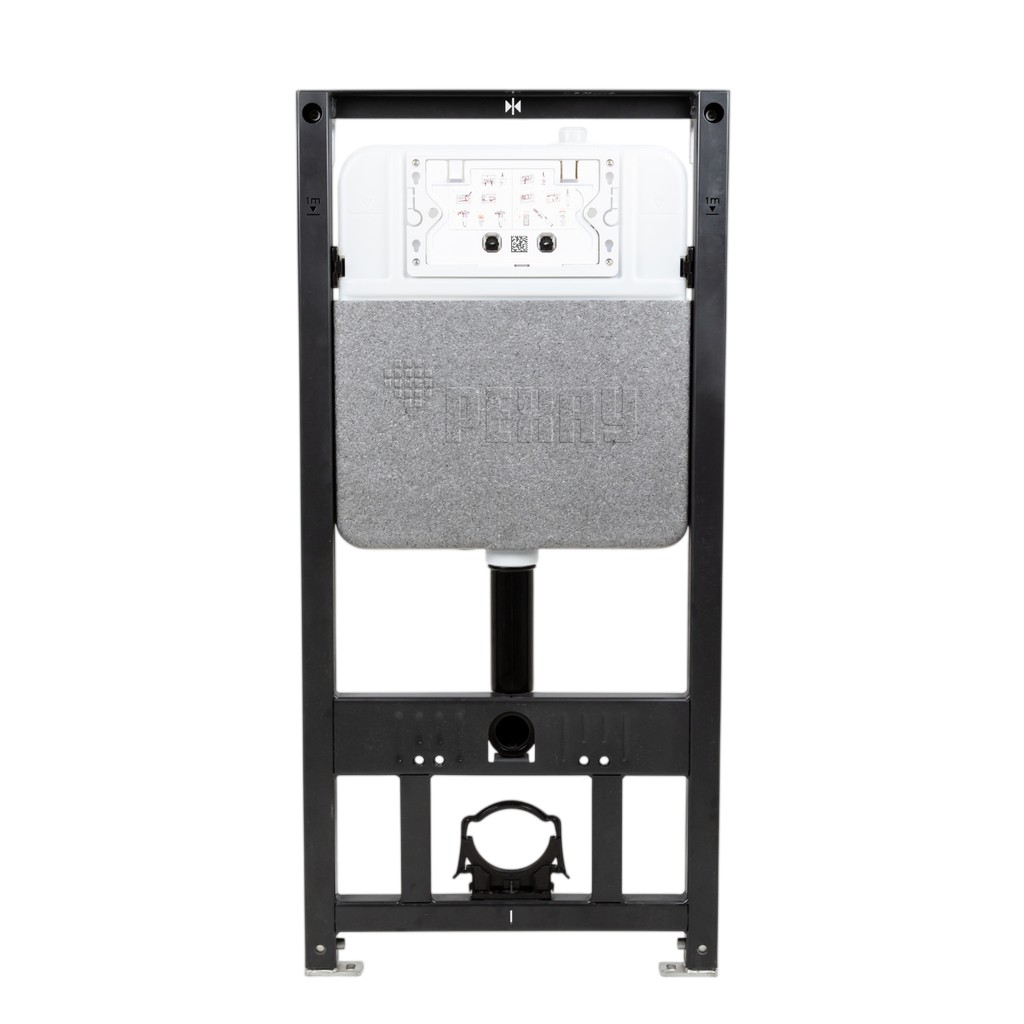 Комплект инсталляции РЕХАУ NOVAFLOW с панелью смыва NOVA ORB 001 с круглыми клавишами, пластик, белый, глянцевый, 19101051001