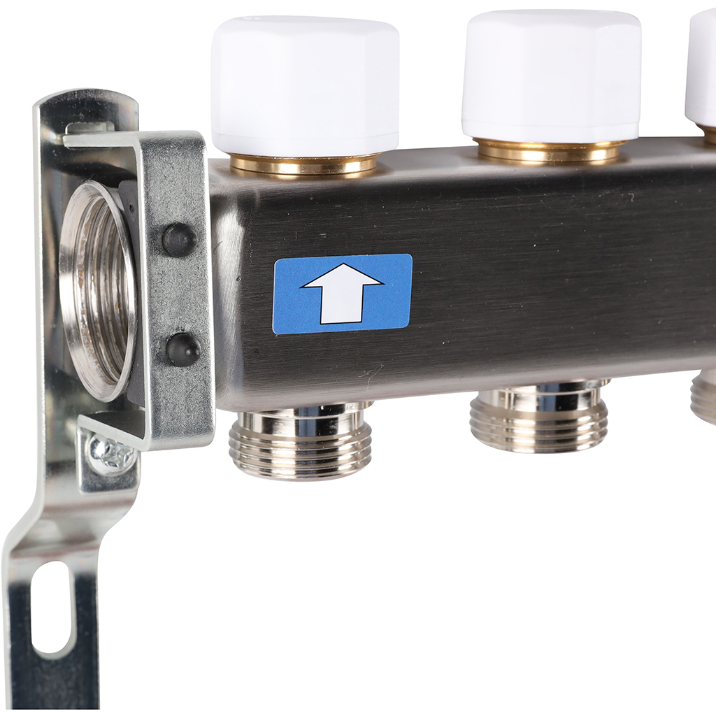 Коллектор из нержавеющей стали с расходомерами ROMMER 11 выходов