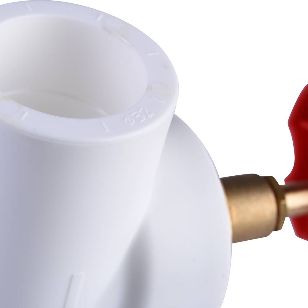 Вентиль Политэк d=32 для полипропиленовых труб под сварку (цвет белый), 9700000032