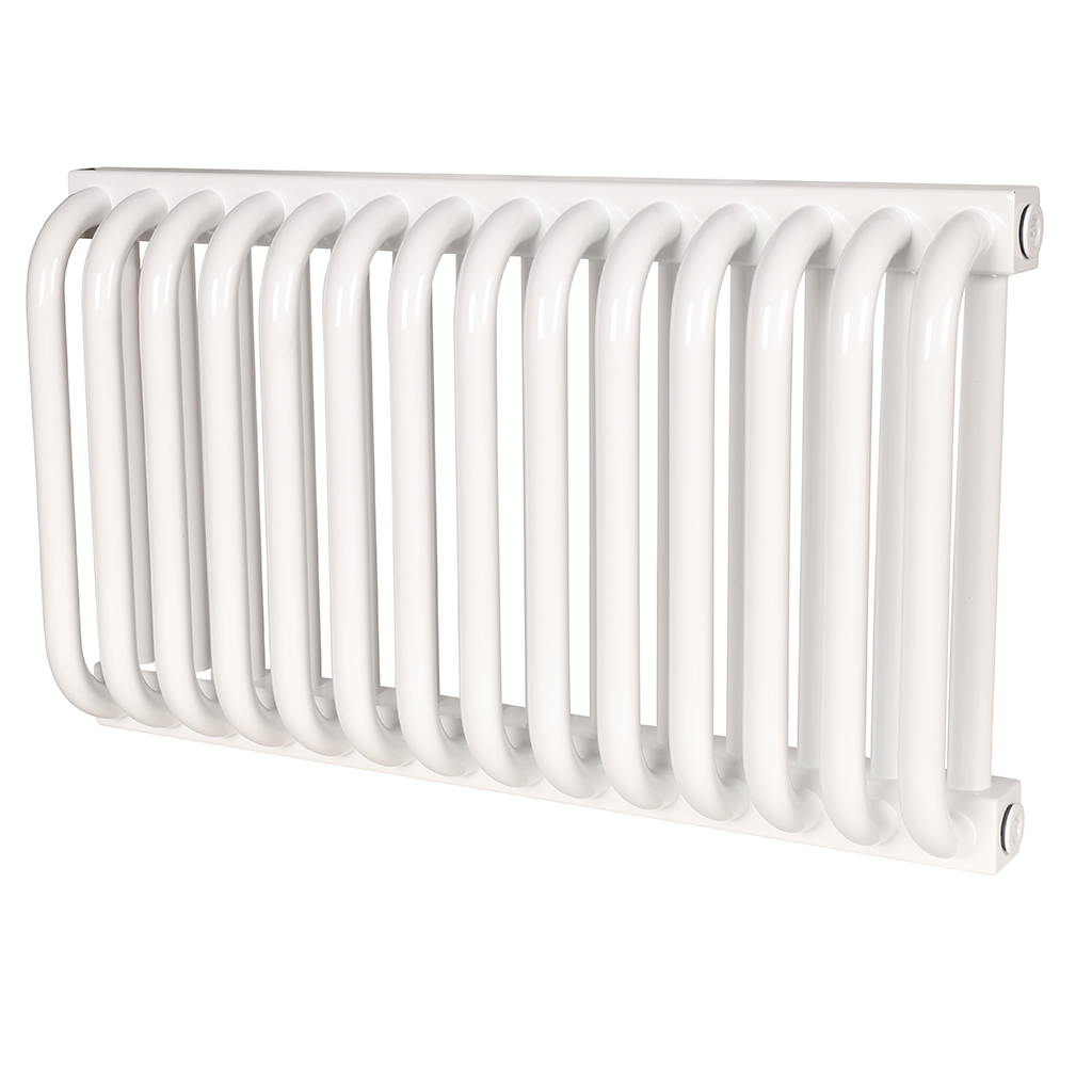 2-х трубчатый стальной радиатор ROMMER RST 2030/14 секций боковое подключение RAL9016, RST-203014-010