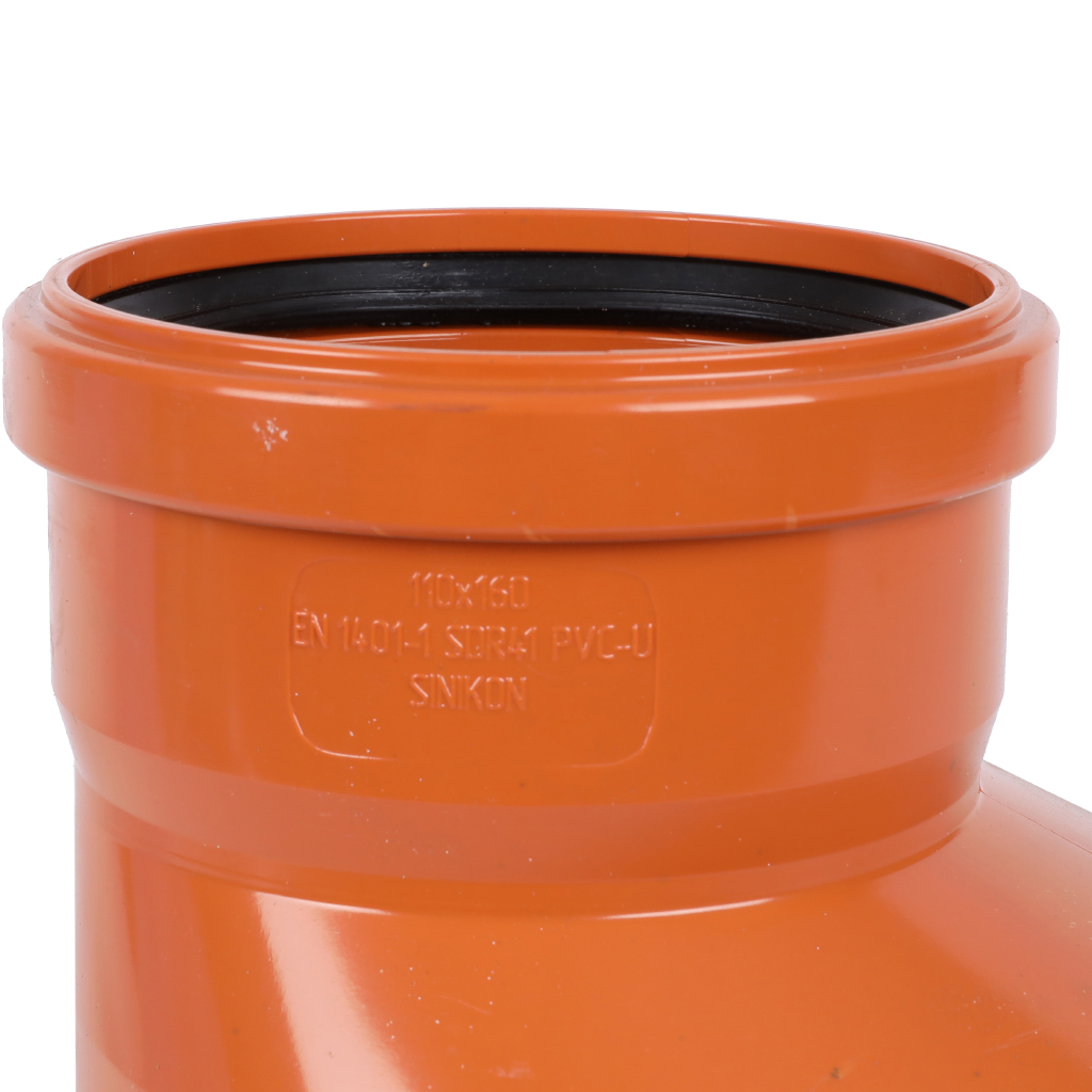 Переход Sinikon НПВХ D160x110 для наружной канализации, 21280.R.B