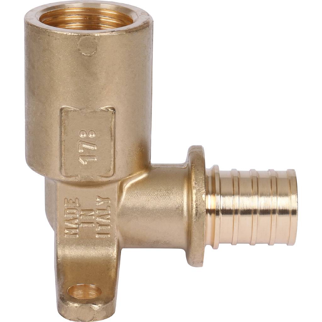 Угольник STOUT настенный с длинным нарезным патрубком 20-Rp 1/2, SFA-0032-002012