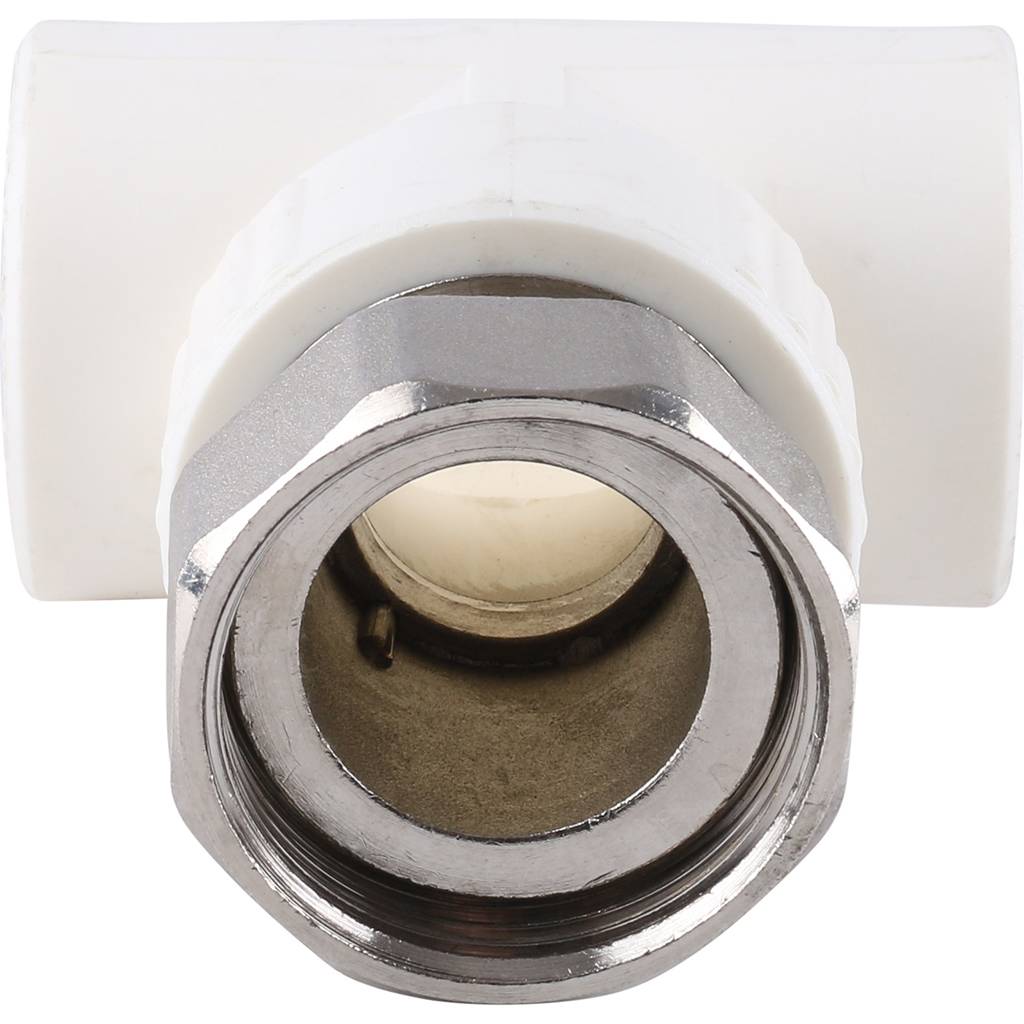 Тройник Kalde комбинированный с накидной гайкой 32х1 1/4, 3222-tut-321a00