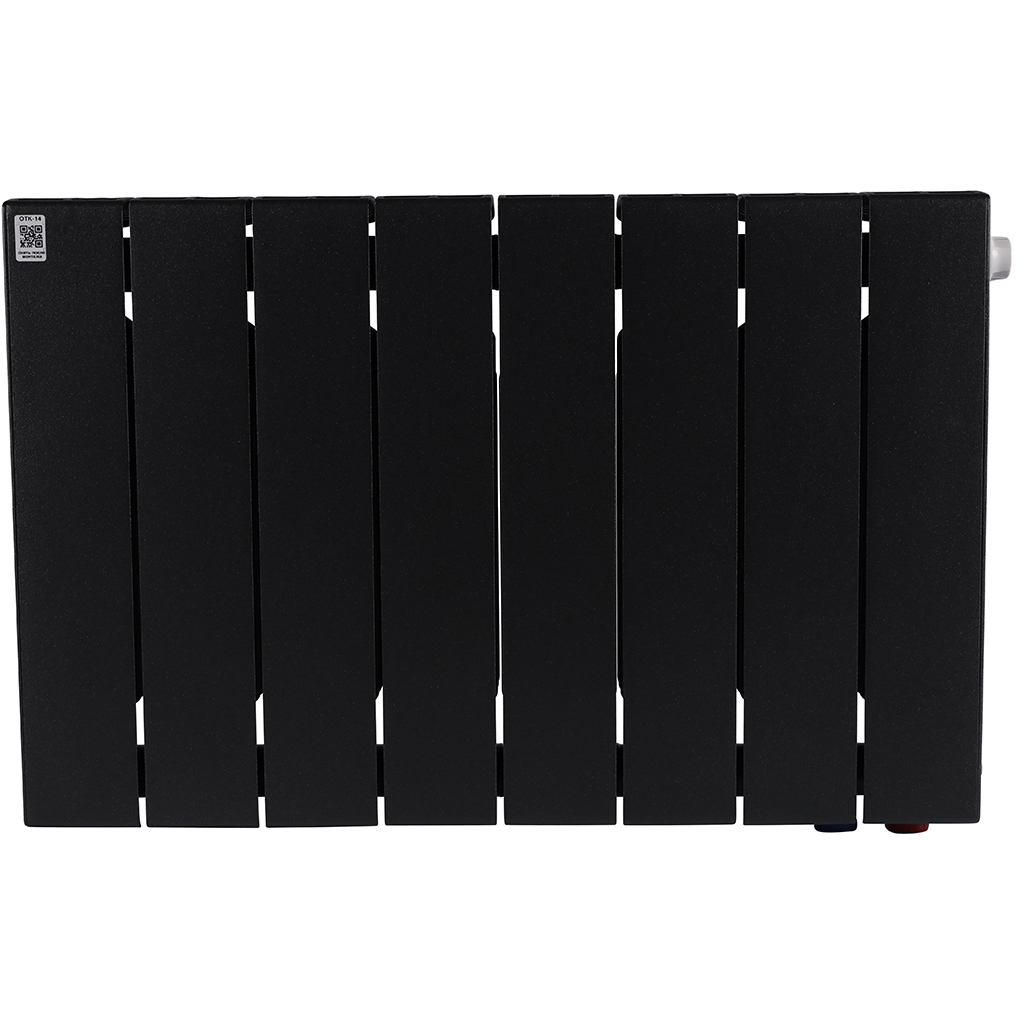 Радиатор биметаллический RIFAR SUPREMO VENTIL 350 SVR 8 секций нижнее правое подключение (Цвет АНТРАЦИТ), 4RS35.VR-8-AN