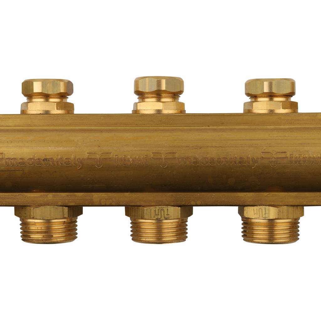 Коллектор в сборе на 9 выходов TIEMME 1х3/4 ЕК, 3870042(3875G060509)