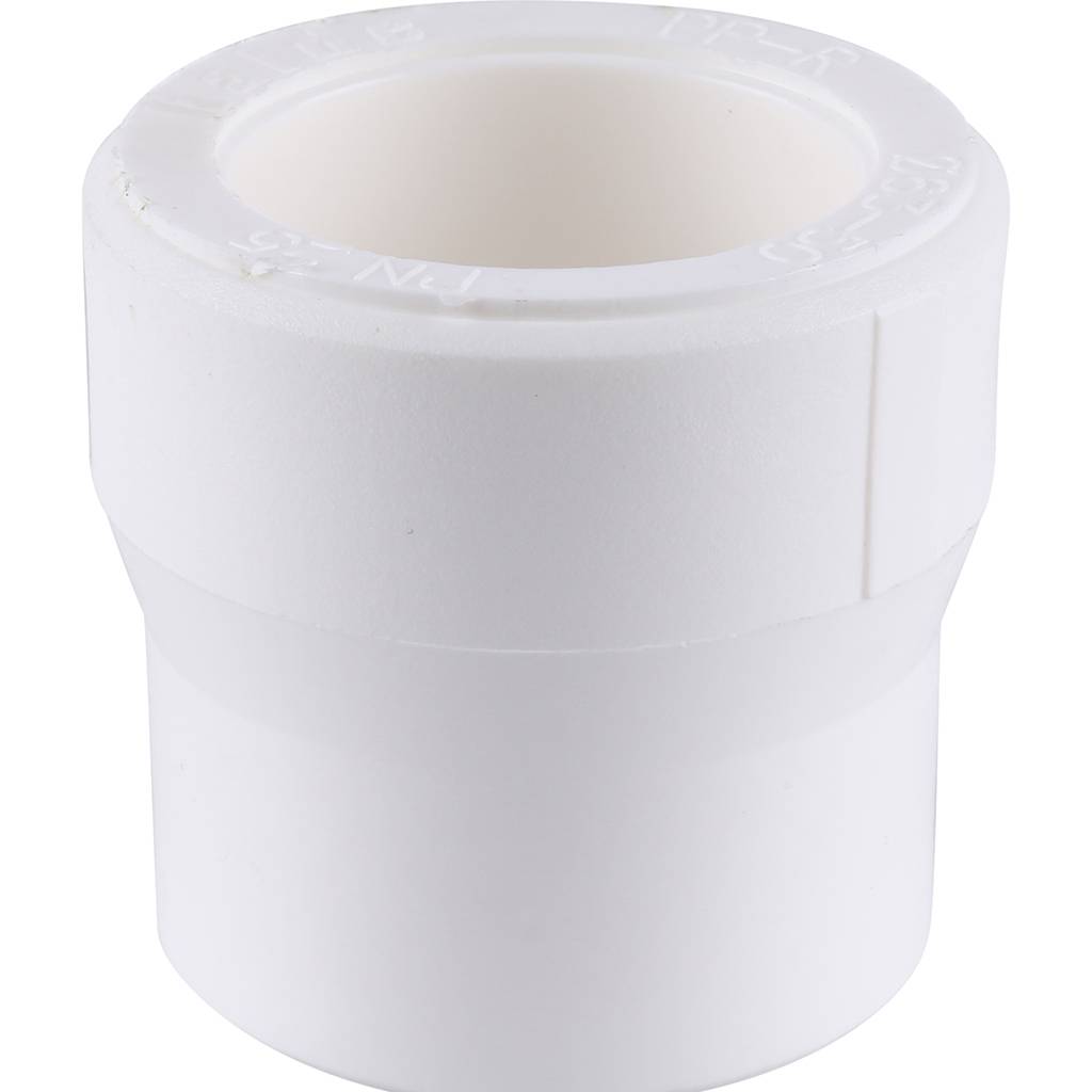 Муфта переходная Kalde 63x50 для полипропиленовых труб под сварку (цвет белый)