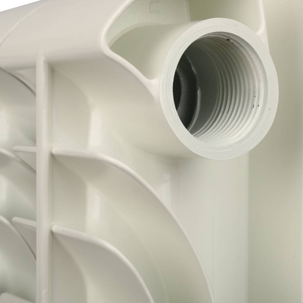 Радиатор алюминиевый Global ISEO 350 6 секций боковое подключение (белый RAL 9010), IS035006