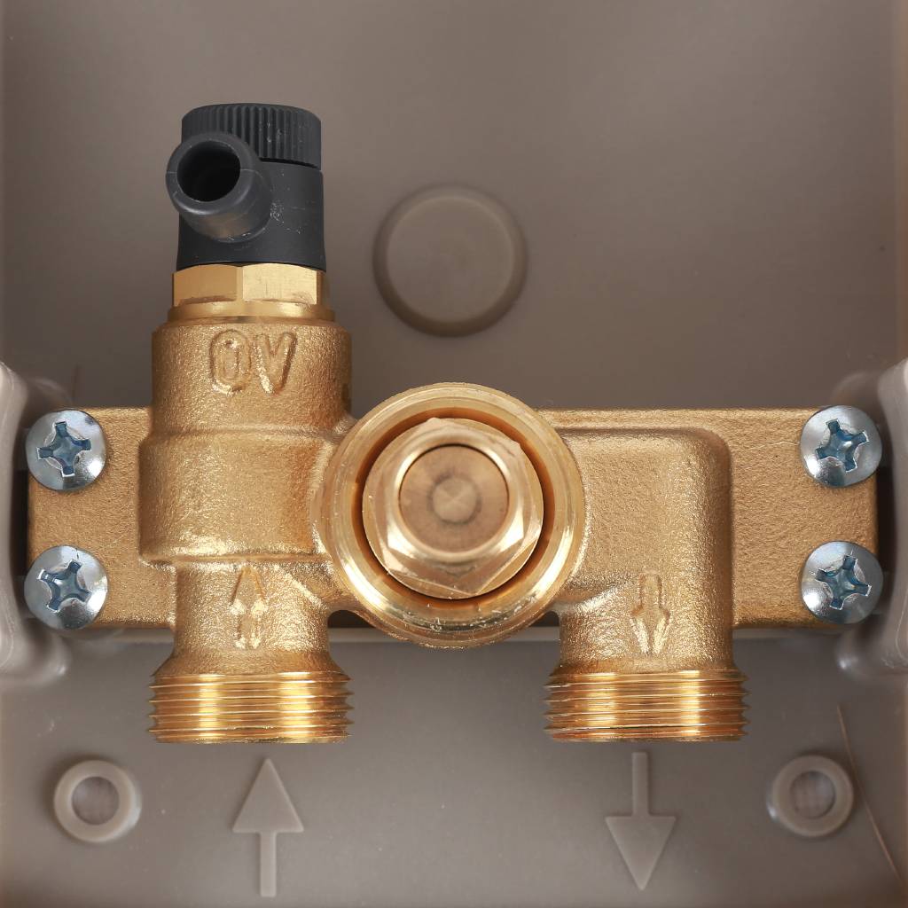 Терморегулятор OVENTROP Unibox RTL с термостатом, регулирование температуры обратного потока белый 3/4 ЕК, 1022735