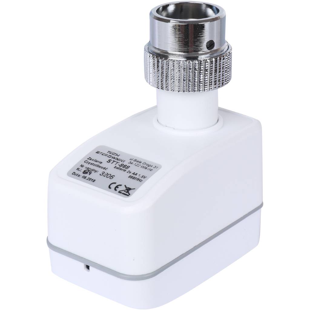 Термоэлектрический привод беспроводной, белый TECH 868 MHz, STT-868