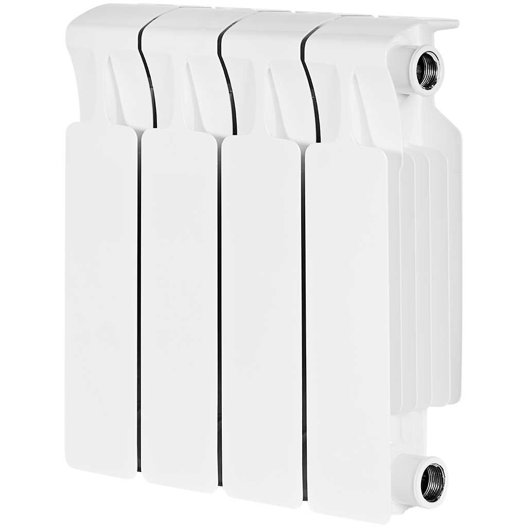 Радиатор биметаллический RIFAR MONOLIT 300 4 секций боковое подключение (белый RAL 9016), 3RM30-4