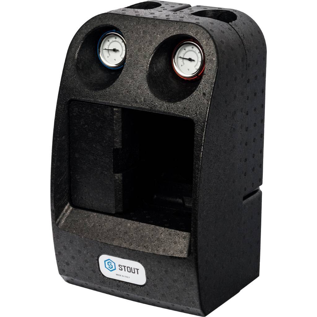 Насосная группа STOUT SDG-0001 с прямым контуром 1 без насоса в теплоизоляции, SDG-0001-002501