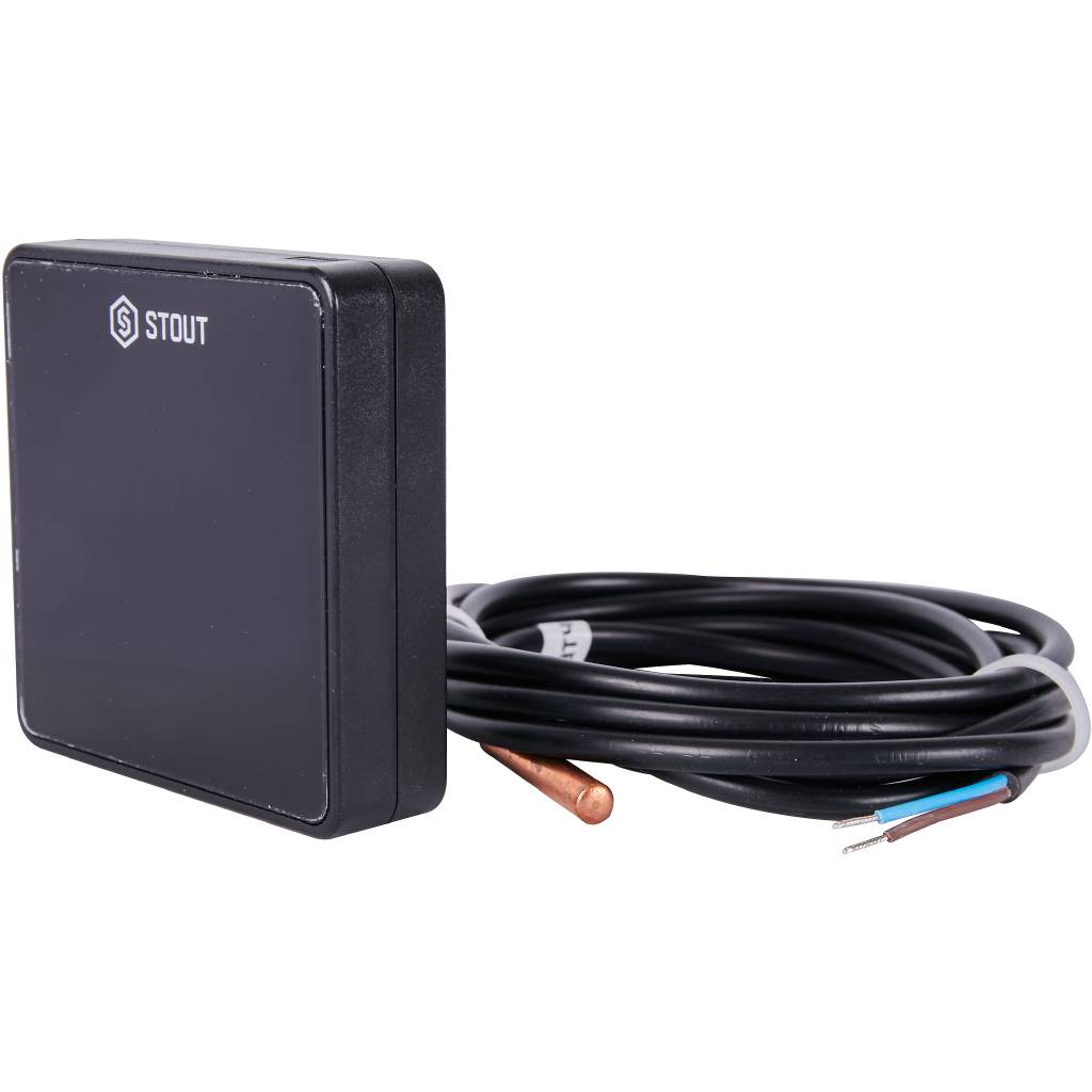 Беспроводной датчик температуры пола STOUT C-8f, черный, STE-0101-008008