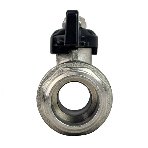 Кран шаровой ГОСТ ручка бабочка, латунь, внутренняя/наружная резьба  3/4,PN40 никель, RTP