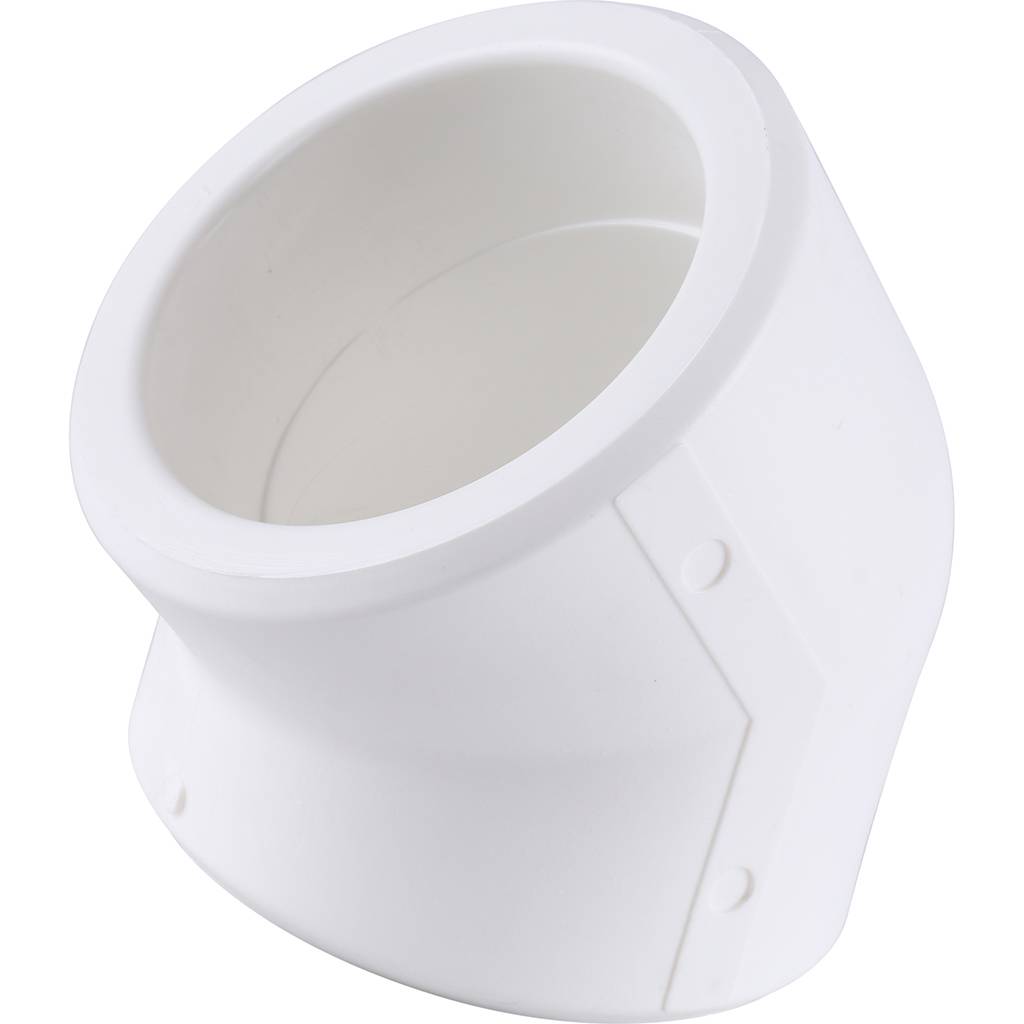 Угольник 45* Kalde d=90 для полипропиленовых труб под сварку (цвет белый)