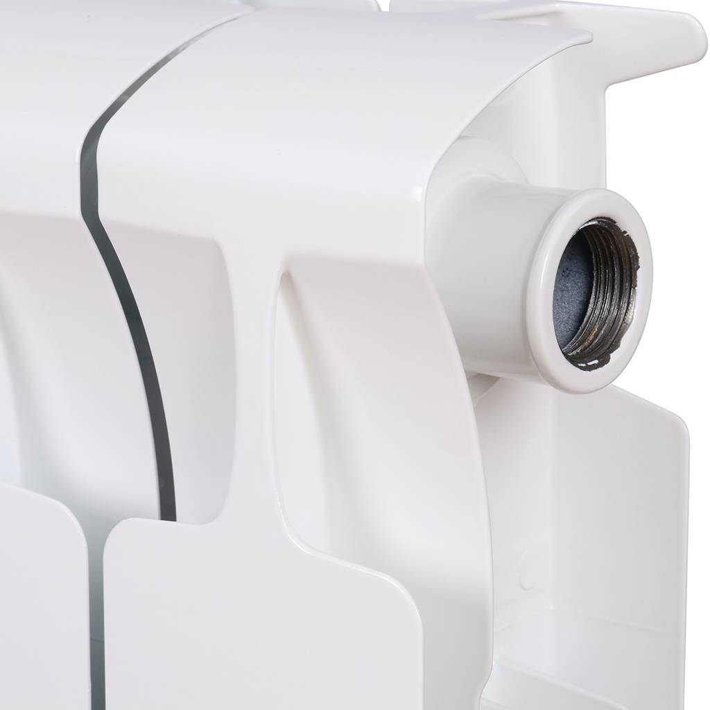 Радиатор биметаллический RIFAR MONOLIT 350 14 секций боковое подключение (белый RAL 9016), 3RM35-14