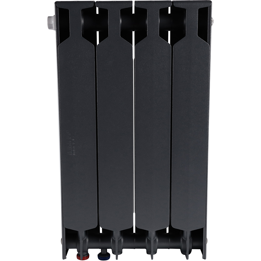 Радиатор биметаллический RIFAR SUPReMO VENTIL 500 SVR 4 секций нижнее правое подключение (Цвет ТИТАН), 4RS50.VR-4-TI