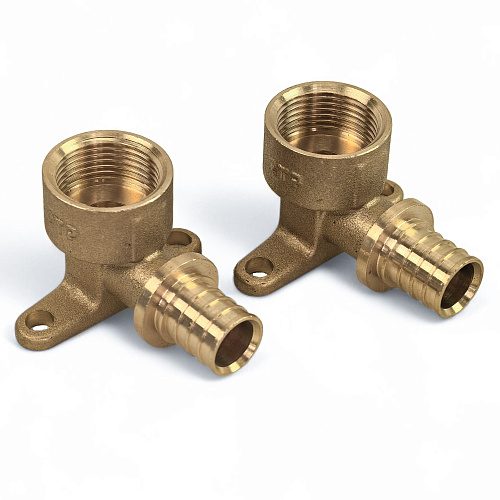 Водорозетка аксиальная, латунь, внутренняя резьба,16х3/4, желтый, RTP