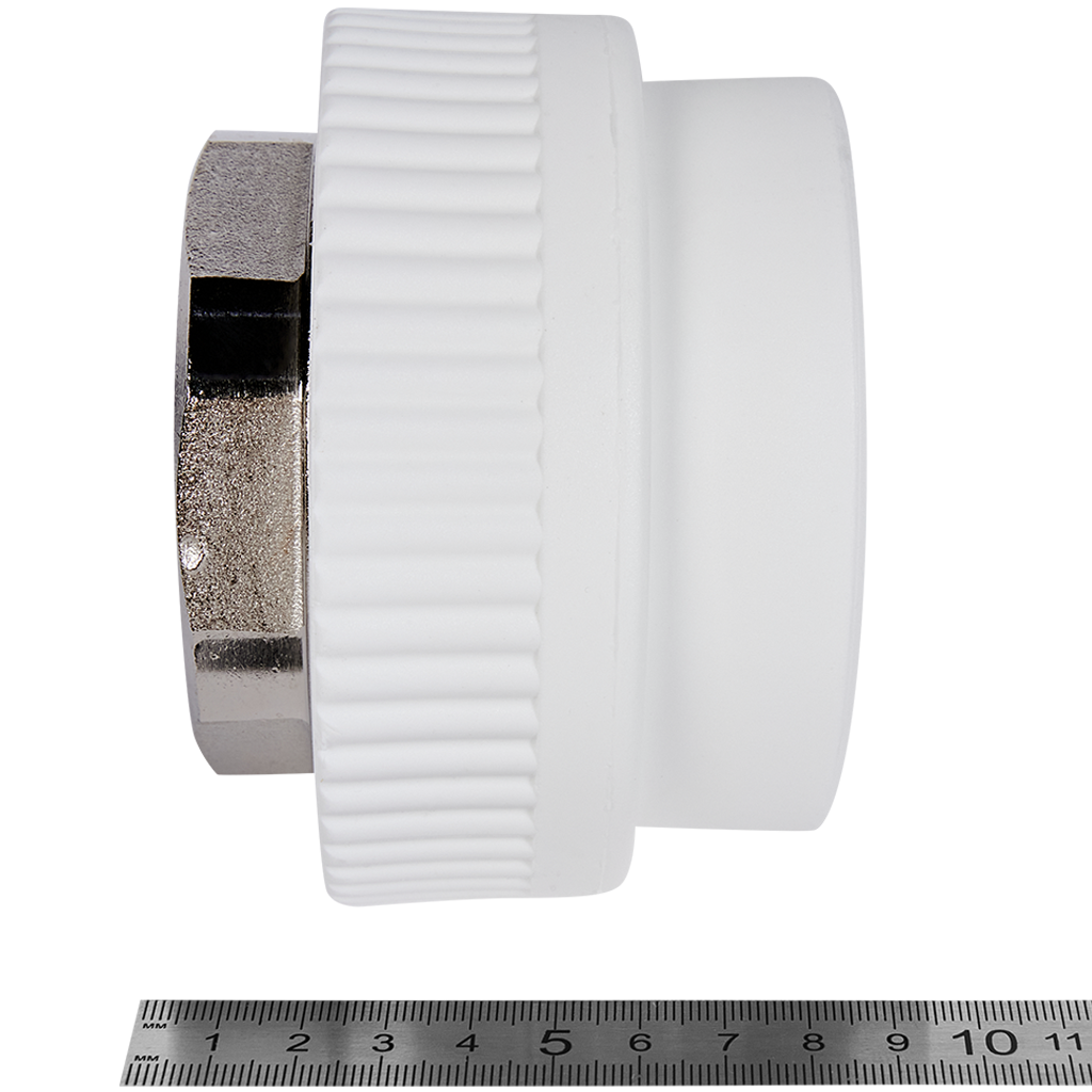 Муфта комбинированная Pro Aqua d= 75-2.1/2 PP-R под ключ ВР Белая