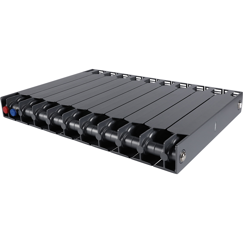 Радиатор биметаллический RIFAR SUPReMO VENTIL 500 SVR 10 секций нижнее правое подключение (Цвет ТИТАН), 4RS50.VR-10-TI