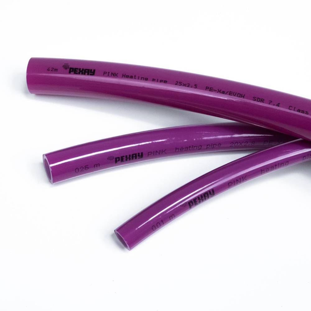 Труба отопительная РЕХАУ PINK 20х2,8 мм, бухта 120 м из сшитого полиэтилена PEX, 11360523120